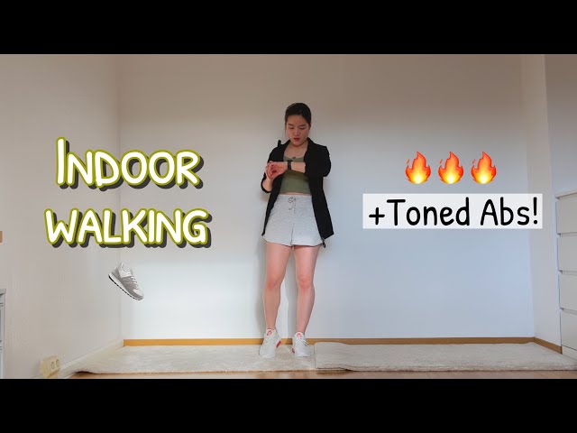 👟 2500 STEPS Indoor Fat Burning Walking and Toned ABS! (🔥Burn 120-150 Calories)