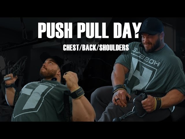 "Pushing and Pulling" PUSH PULL DAY WITH IFBB PRO BODYBUILDER JUSTIN SHIER