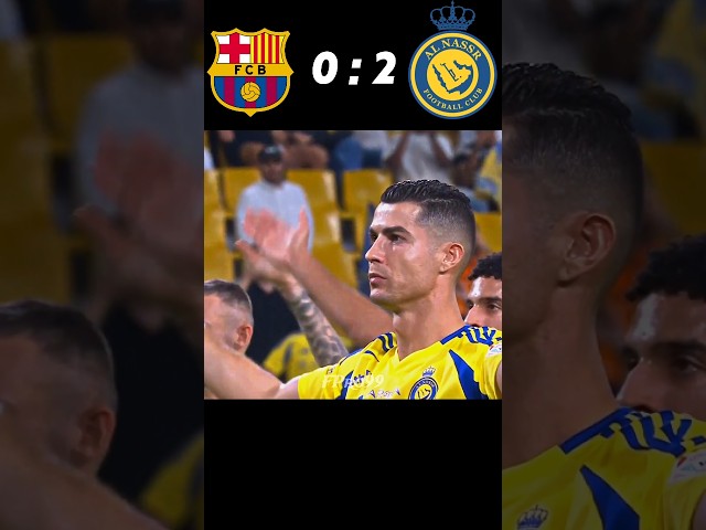 Cristiano destroy barcelona | Barcelona vs Al Nassr #youtube #shorts #football