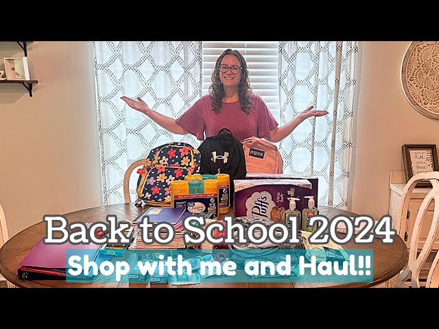 BACK TO SCHOOL SHOP WITH ME | Back to school Haul 2024