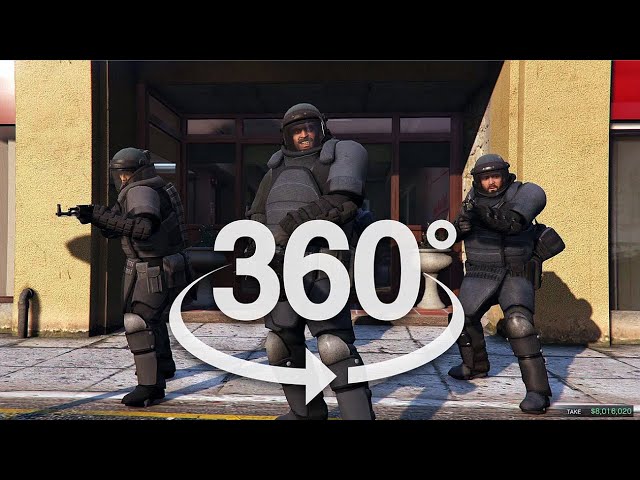 8K 360 VR Video GTA 5 Paleto Score Heist Mission