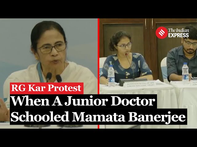 Watch: When A Junior Doctor Schooled West Bengal CM Mamata Banerjee | RG Kar Protest