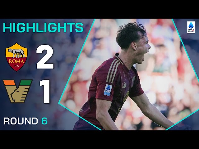 ROMA-VENEZIA 2-1 | HIGHLIGHTS | Giallorossi come back from behind! | Serie A 2024/25