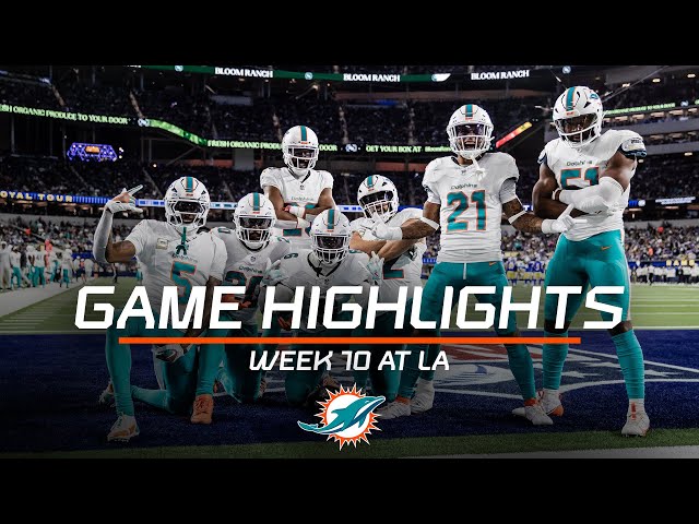 Miami Dolphins Highlights vs. Los Angeles Rams | 2024 Regular Season Week 10