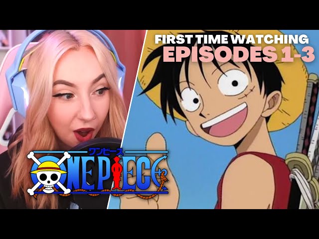 FIRST TIME WATCHING ONE PIECE! | One Piece Episode 1, 2 & 3 Reaction