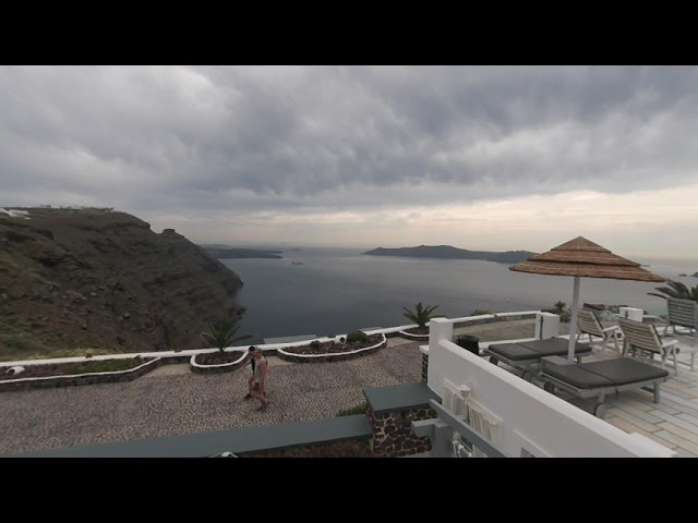 5B 18 st Relaxing Travel & Escape Greece Santorini Thera Volcano Caldera Agean Sea TheTrek 3D VR180