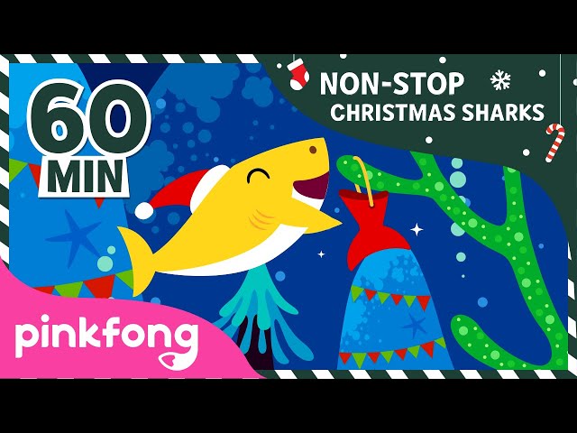 Christmas Sharks 1hour non-stop | +Compilation | Christmas Songs | Pinkfong Songs for Children