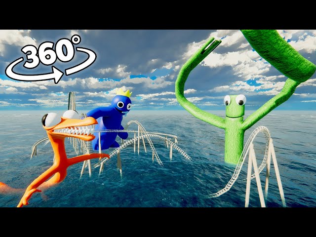 VR 360 Rainbow Friends Roller Coaster