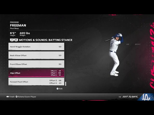 MLB The Show 24 Freddie Freeman Batting Stance Update!