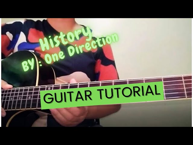 history one direction - guitar tutorial