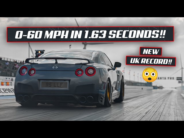 FIRST TIME DRAG RACING MY 1900HP NISSAN GTR **UK RECORD**