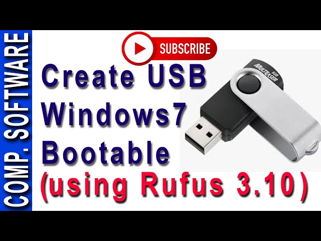 how to create bootable USB windows 7 installer | (Free 100%  RUFUS 3.10)