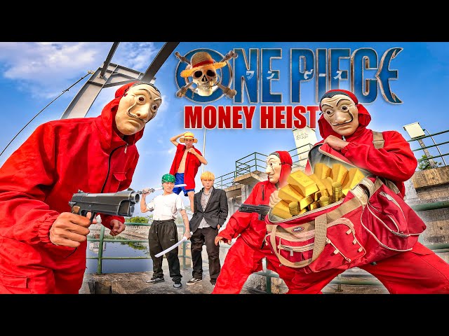 PARKOUR MONEY HEIST vs ONE PIECE LIVE ACTION - Luffy, Zoro, Sanji ( Epic Parkour Pov Chase ) B2F