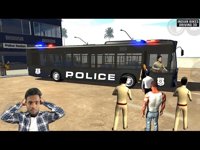 SECRET POLICE 👮‍♂️ BUS IN INDIAN BIKE DRIVING 3D - #gta5 #gaming #viralvideo