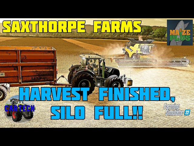 WE FILLED THE SILO!! - SAXTHORPE FARMS - Ep 26 - FS22