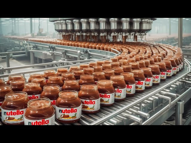 How Nutella Is Made In Factory? Bulk Production Of Chocolate Spread Using Advanced Machines