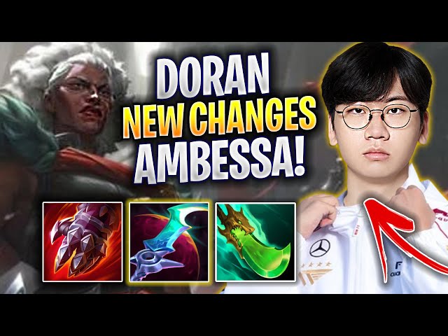 T1 DORAN TRIES AMBESSA WITH NEW CHANGES! - T1 Doran Plays Ambessa TOP vs Swain! | Season 2024