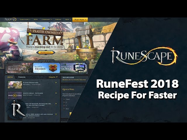 RuneFest 2018 - Recipe for Faster (Panel)