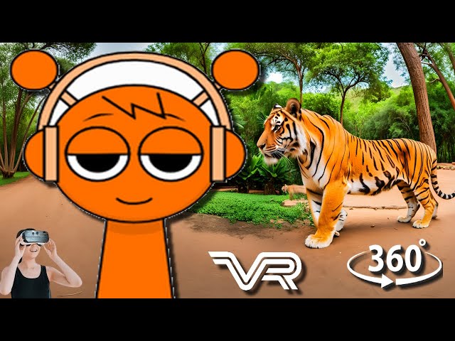 Can you find Orange Oren Incredibox Sprunki in all locations  in 360° VR  in 15 seconds?  Animation