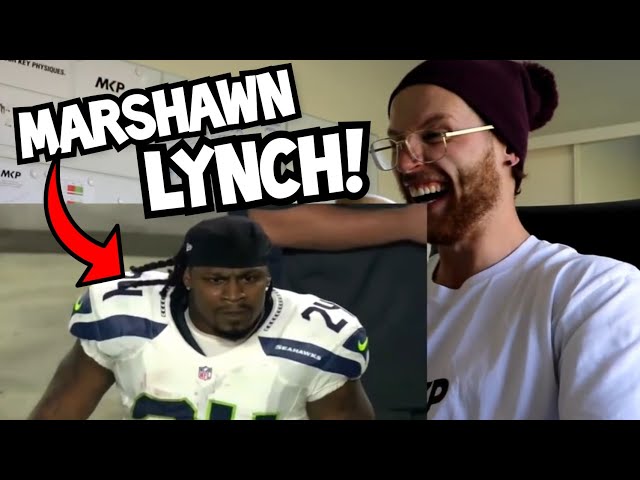 Rugby Player Reacts to MARSHAWN LYNCH "BEASTMODE" NFL YouTube Video