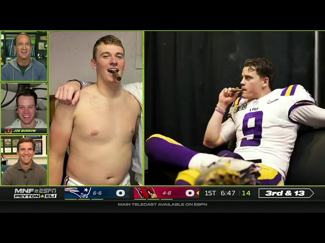 Joe Burrow joins the Manning Cast on 'MNF' to talk about his favorite nicknames | Week 14