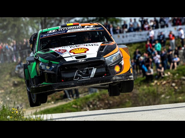 Thierry Neuville & Martijn Wydaeghe BIG jump at SS4, WRC Croatia Rally 2023