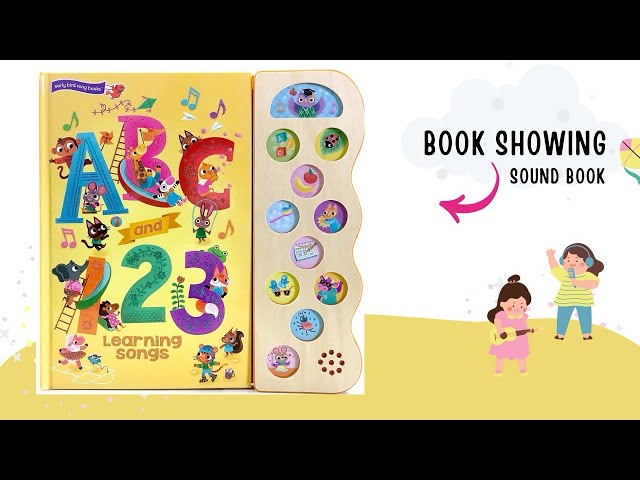 ABC & 123 Learning Songs: Interactive Children's Sound Book | Sing Along