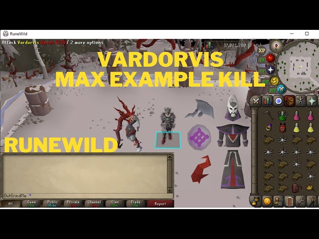 RuneWild Vardorvis Max Example Kill