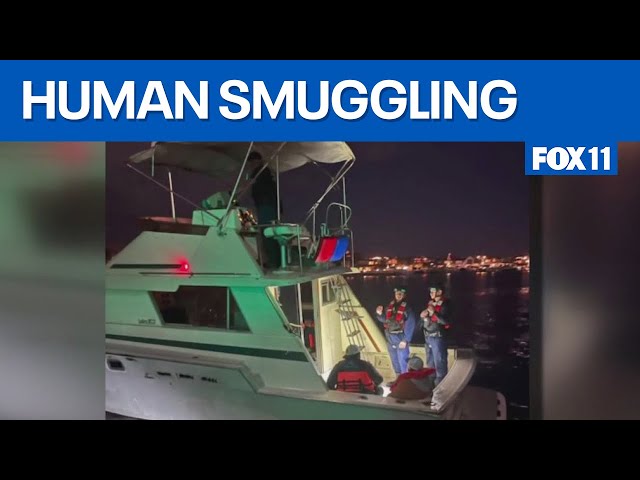 Human smuggling boat with 21 migrants on board