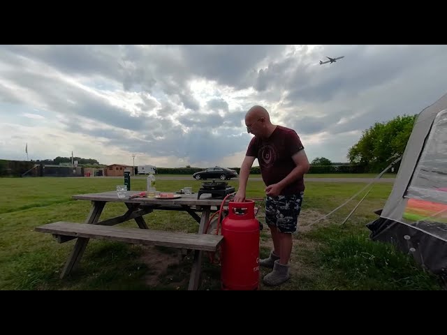 360 VR - Cooking and Eating Outside at Pilgrim Fathers Campsite