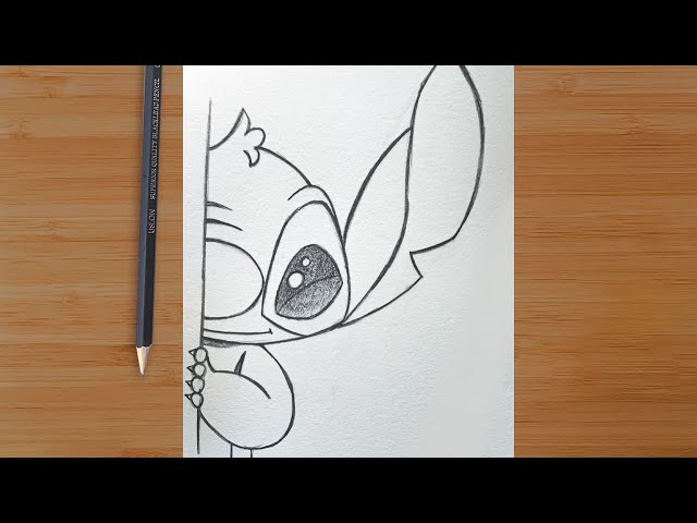 Cómo Dibujar a Stitch 🌀 de Lilo y Stitch ✏️ Paso a Paso - Dibujos Disney Fáciles