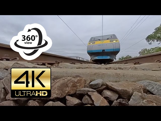 360° pod vlakem PENDOLINO (4K) Virtual Reality