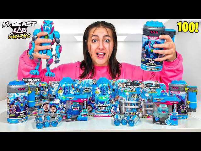 UNBOXING 100 Mr Beast *MYSTERY* Toys