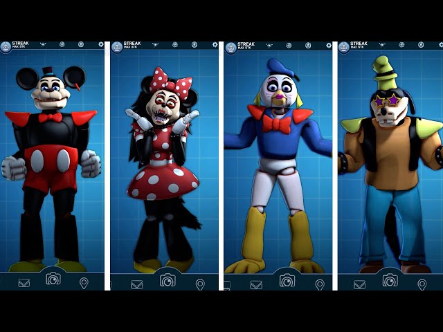 FNAF AR Disney Security Breach Animatronics Workshop Animations