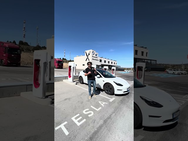 Este Supercherger de Teruel es uno de los últimos que se ha instalado en nuestro país #tesla