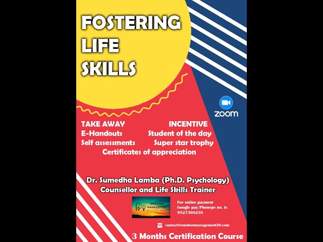 Fostering Life Skils ( Emotion Management )