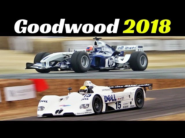 Williams-BMW FW26 F1 V10 (2004) & BMW V12 LMR (1999) EPIC Sound! - 2018 Goodwood Festival of Speed