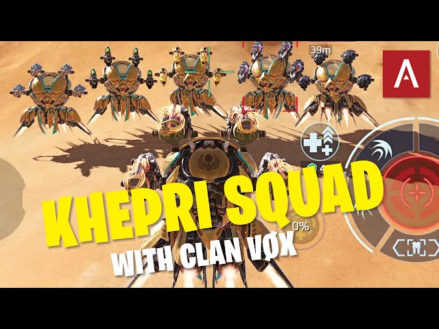 🔴 KHEPRI SQUAD with Clan VØX! War Robots Live Stream Gameplay WR