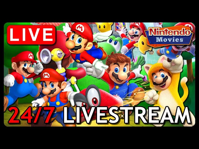 🔴 24/7 Super Mario Livestream (Non-Stop Mario Games!)