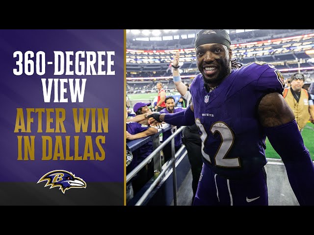 360-Degree View of Ravens Celebrating Win vs. Dallas | Baltimore Ravens