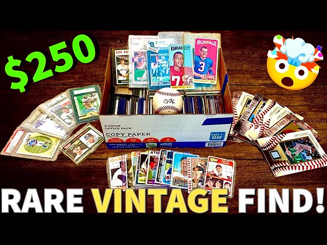 I PAID $250 FOR THIS VINTAGE SPORTS CARDS COLLECTION FROM HIBID.COM!