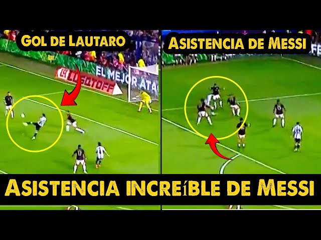 Messi reaction after BRILLIANT ASSIST for Lautaro Martinez GOAL against Peru