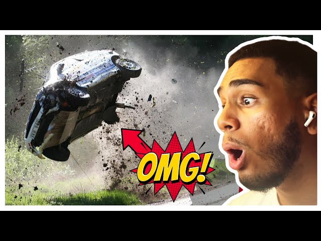 AMERICAN REACTS TO CRAZY RALLY Jumps, Crashes, & Saves! 😱