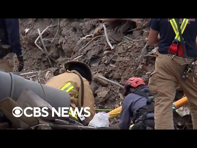 Person trapped beneath building collapse rubble, Kentucky officials say