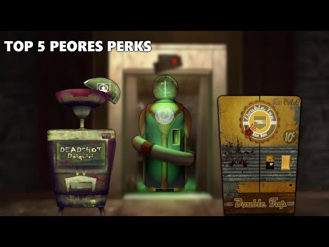 TOP 5 "LOS PEORES PERKS DE CALL OF DUTY ZOMBIES" (SOLO TREYARCH)