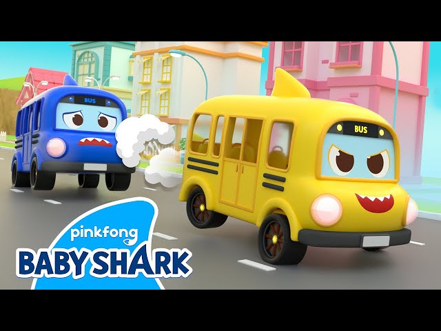 [NEW✨] Baby Shark's Wheels on the Bus | Baby Shark Toy Car | 3D Car Songs | Baby Shark Official