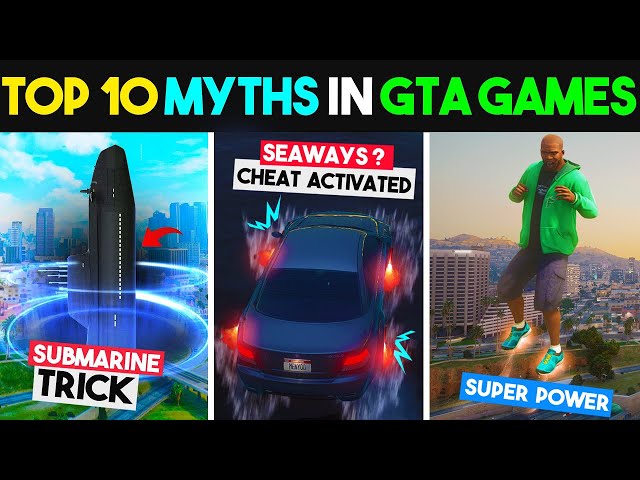 Top 10 *ILLEGAL* 😱 MYTHBUSTERS  In GTA Games That Will Blow Your Mind! #16