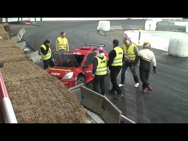 Martin Schanche - Crash at Telenor Arena (Solberg Extreme MotorShow)