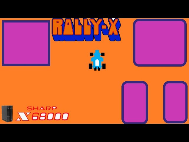 Rally-X (Sharp X68000 Gameplay)