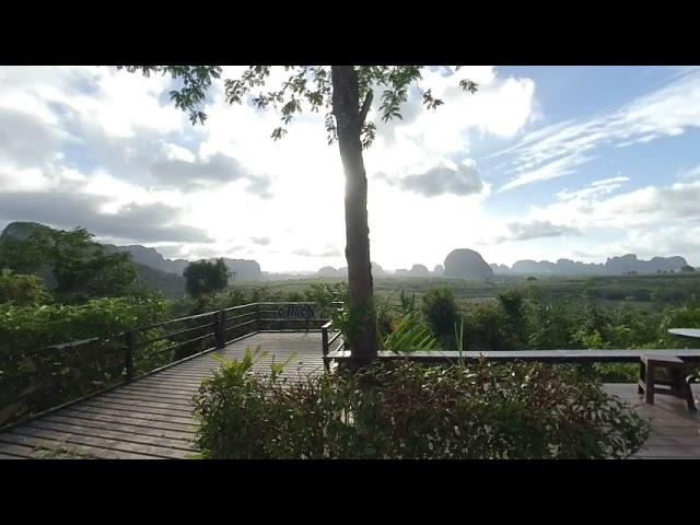 VR180 3D Sunrise over the mountains in Thailand (on Din Daeng Doi ) | VR180 3D VIDEO